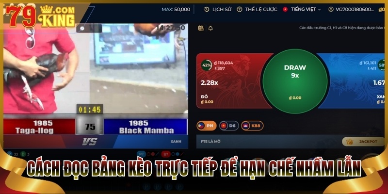 Cách đọc bảng kèo trực tiếp để hạn chế nhầm lẫn 