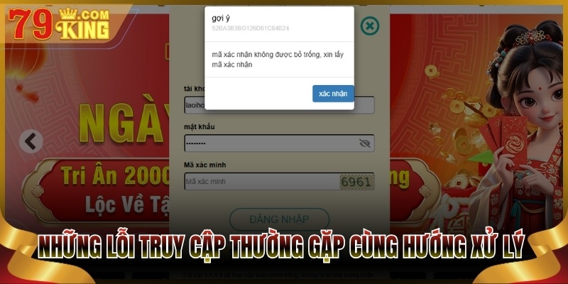 Những lỗi truy cập thường gặp cùng hướng xử lý 