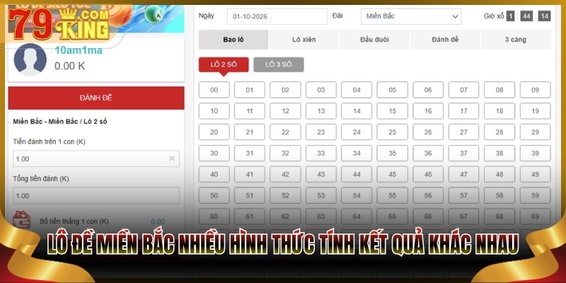 Lô đề miền Bắc gồm nhiều hình thức tính kết quả khác nhau